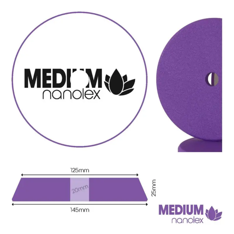 Top-Angebot Nanolex Polierpad Medium DA 125mm mittel