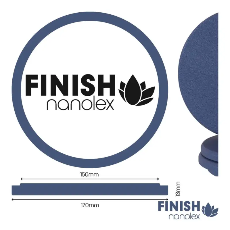 Nanolex Polierpad Finish 150mm dünn soft 3Stk. Abverkauf