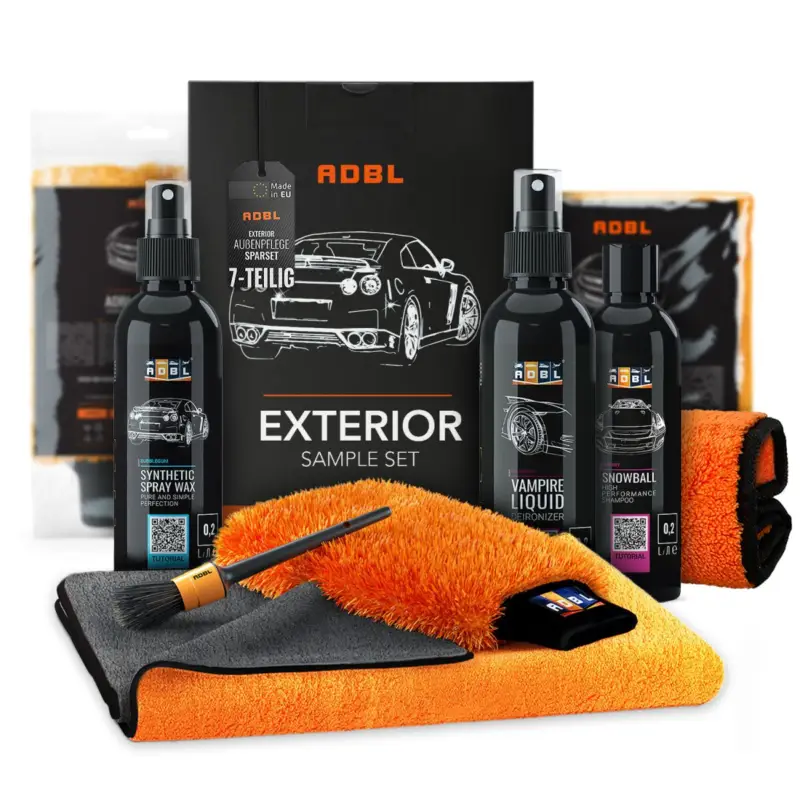 Garantierte Lieferung ADBL Außenreinigungsset Exterior Experience + Poliertuch (7-teilig)
