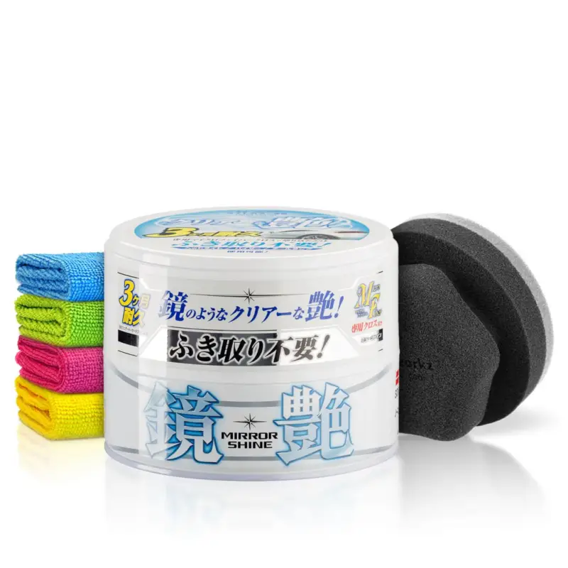Soft99 Wachs Set Mirror Shine Light + Zubehör (6-teilig) Direkt Vom Hersteller
