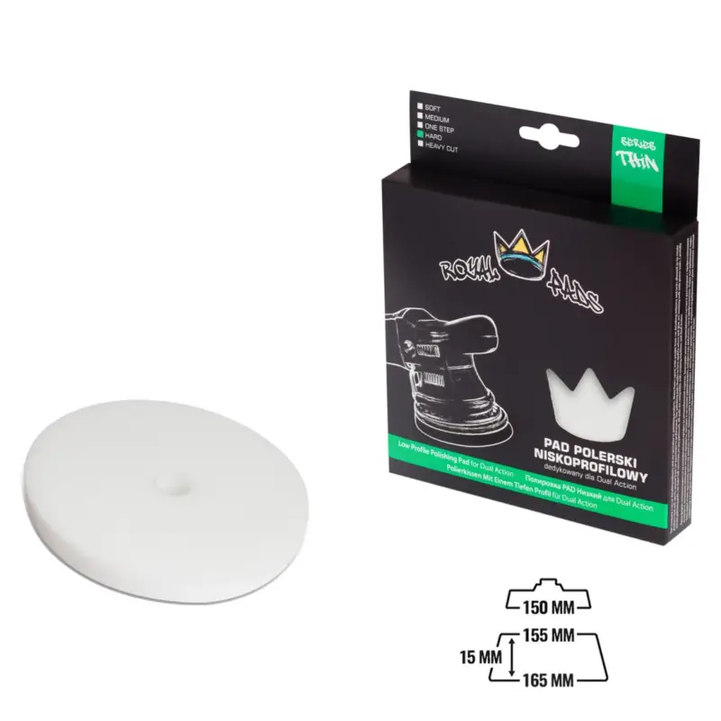 Angebot Royal Pads - THIN Polierpad 155mm Hard