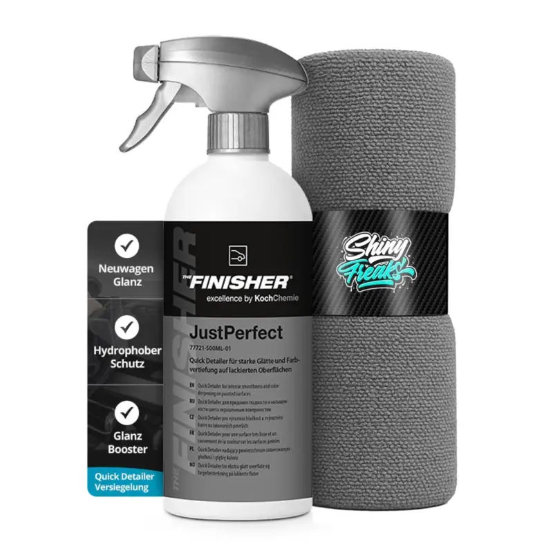 Neue Ware THE FINISHER by Koch Chemie Detailer-Set JustPerfect + Mikrofasertuch (2-teilig)