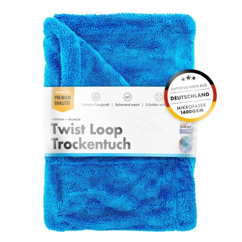 chemicalworkz Shark Twisted Loop Towel 1400GSM Blau Trockentuch 60x40cm Billig