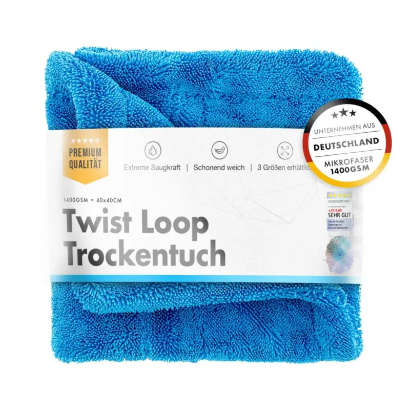 Top-Angebot chemicalworkz Shark Twisted Loop Towel 1400GSM Blau Trockentuch 40x40cm