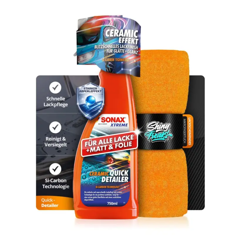 SONAX XTREME Versiegelungsset Ceramic QuickDetailer + Tuch (2-teilig) Neu