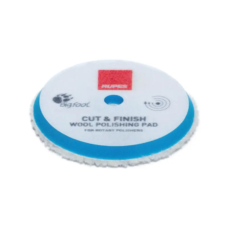 Expressversand Rupes BigFoot Woll-Polierschwamm für Rotationspolierer Cut & Finish 165mm hart