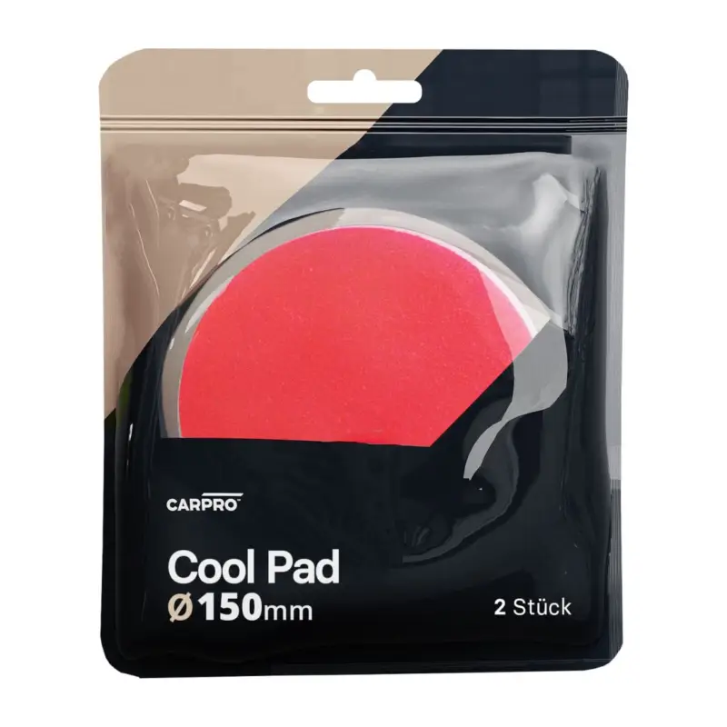 CarPro Cool Pad Naturwolle/Mikrofaser Polierpad Set 2Stk. 150mm sehr hart Solange Der Vorrat Reicht