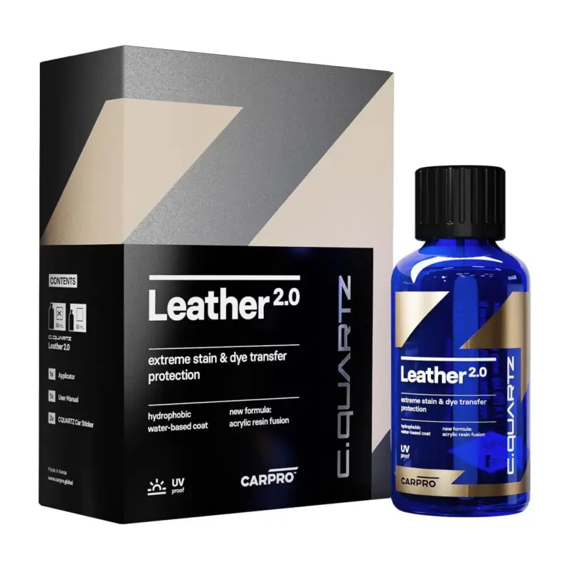 CarPro CQUARTZ Leather 2.0 Lederversiegelung Kit 50ml Bestpreis