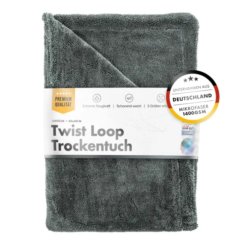 Top-Angebot chemicalworkz Shark Twisted Loop Towel 1400GSM Grau Trockentuch 60x40cm