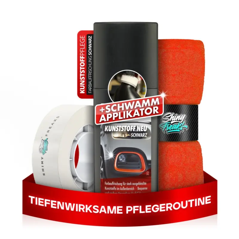 SONAX Außen-Kunststoffpflege-Set Kunststoff Neu 100ml + Zubehör (3-teilig) Heißes Angebot