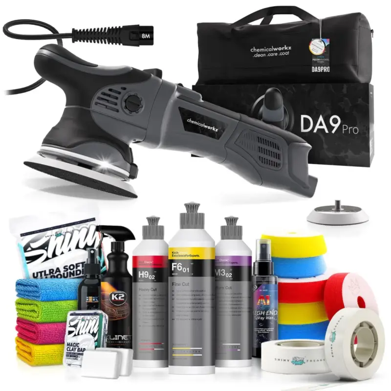 Top-Angebot chemicalworkz DA9 Pro Poliermaschinen Set mit Koch Chemie Polituren & Zubehör