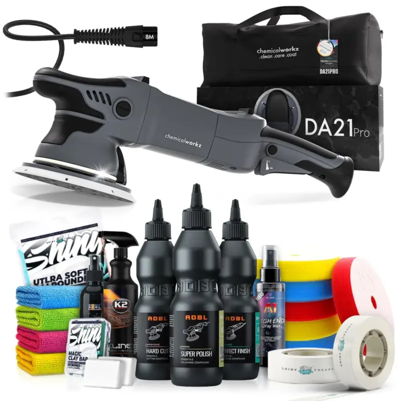 Schneller Versand chemicalworkzDA21 ProPoliermaschinen Set mit ADBL Polituren & Zubehör