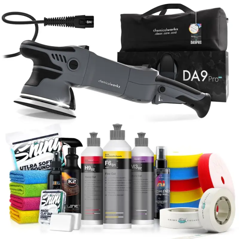 chemicalworkz DA9 Pro Max Poliermaschinen Set mit Koch Chemie Polituren & Zubehör Letzte Chance