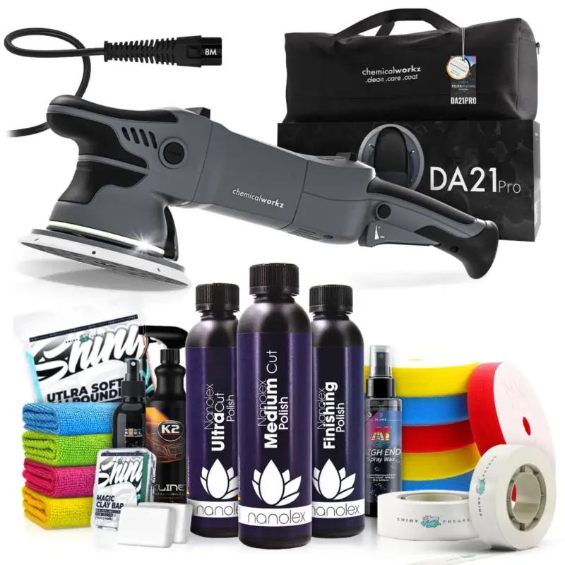 Billig chemicalworkz DA21 Pro Poliermaschinen Set mit Nanolex Polituren & Zubehör