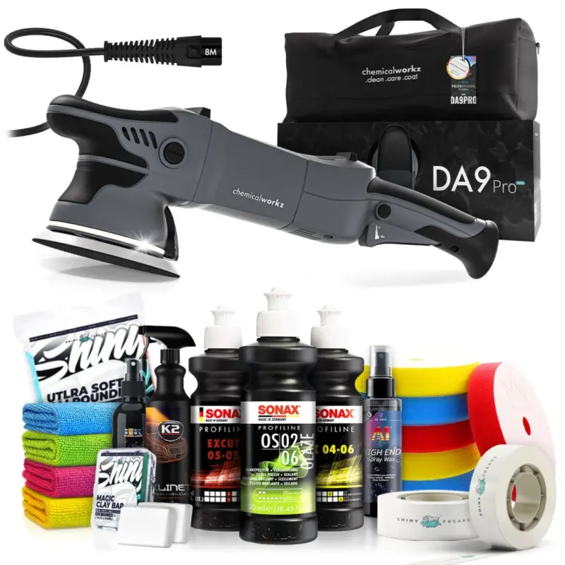 Preisknaller chemicalworkz DA9 Pro Max Poliermaschinen Set mit Sonax Polituren & Zubehör