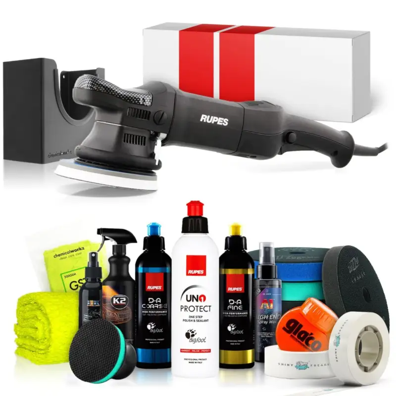 Rupes LHR15ES Poliermaschinen Set mit Rupes Polituren & Zubehör Sonderangebot