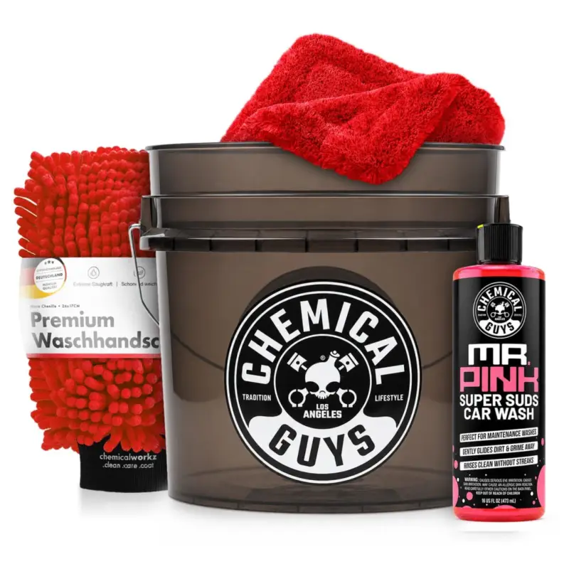 Chemical Guys Wascheimer Set 16L Mr. Pink + Zubehör (4-teilig) Top-Seller