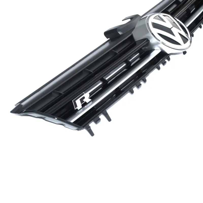 Kühlergrill Original VW Golf 7 (5G) R Modell Tuning Grill Schwarz Alu Limousine Variant Highlight