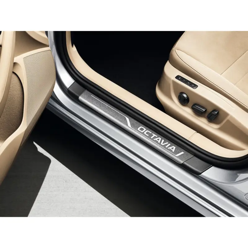 Abverkauf Original Skoda Octavia 5E Edelstahl Einstiegsleisten Set vorn hinten Leisten