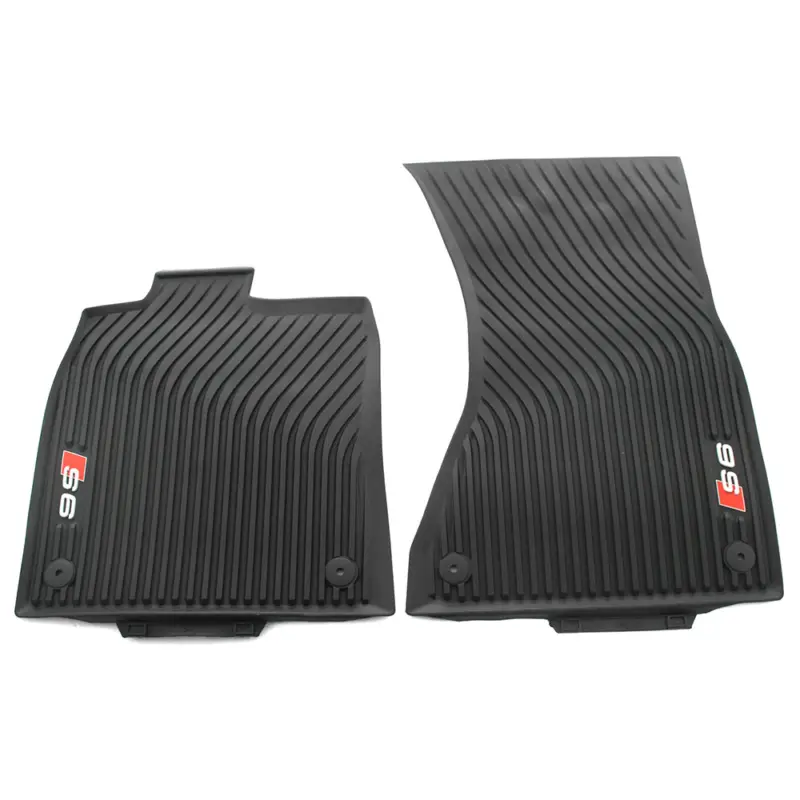 Gummi Fußmatten Original Audi S6 schwarz Allwettermatten 2x vorn Gummimatten Sonderaktion