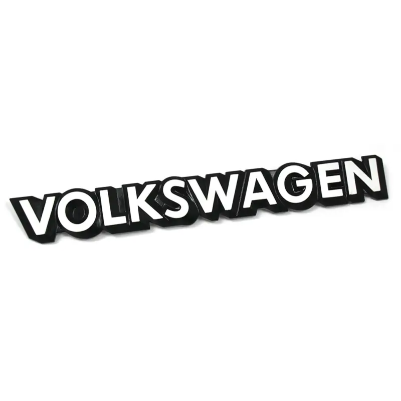 Rabatt Original VOLKSWAGEN Schriftzug hinten Heckklappen Emblem schwarz weiß