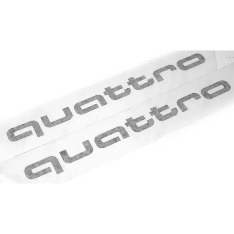 Wochenendangebot Original Audi Q2 C-Blade Dekorfolie Set quattro Exterieur Schriftzug Florettsilber