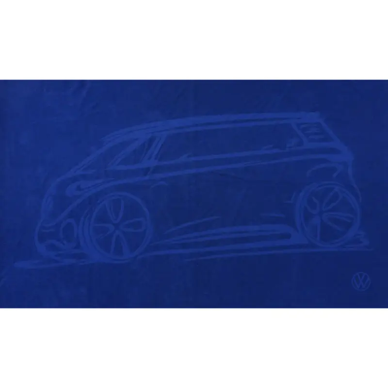 Original VW Badetuch ID. Buzz Design Handtuch Strandtuch Dunkelblau 1H4084500A Neue Kollektion