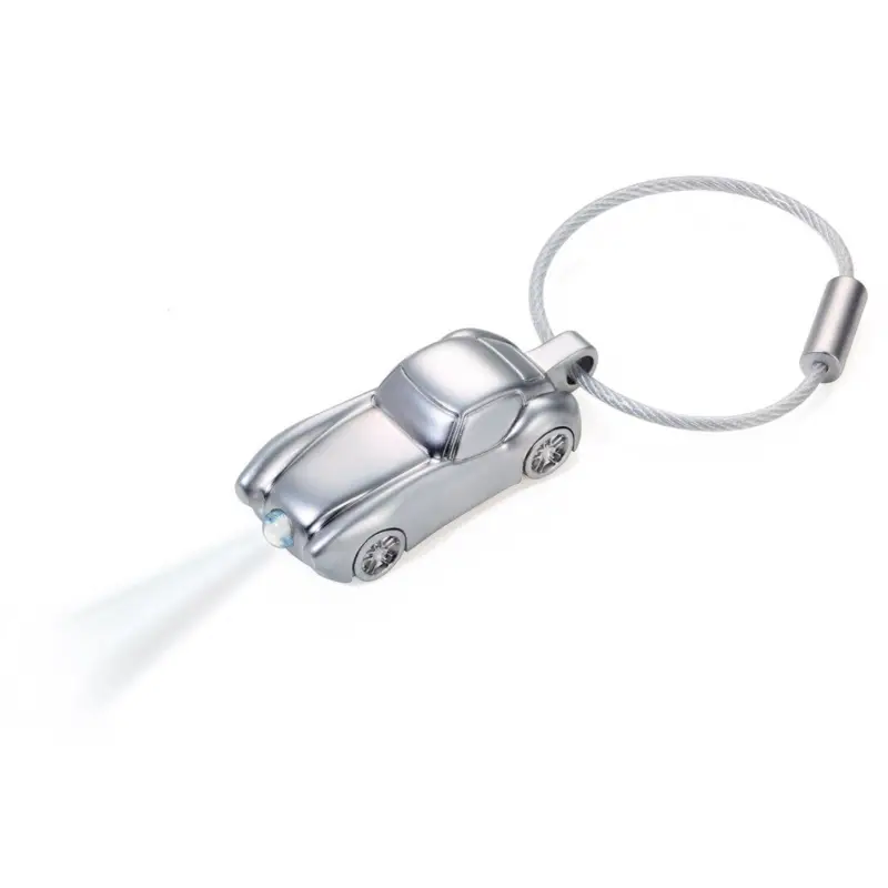 Schlüsselanhänger LIGHT SPORTSCAR Metallguss Sportwagen Keyring grau KR15-41 Preisreduziert