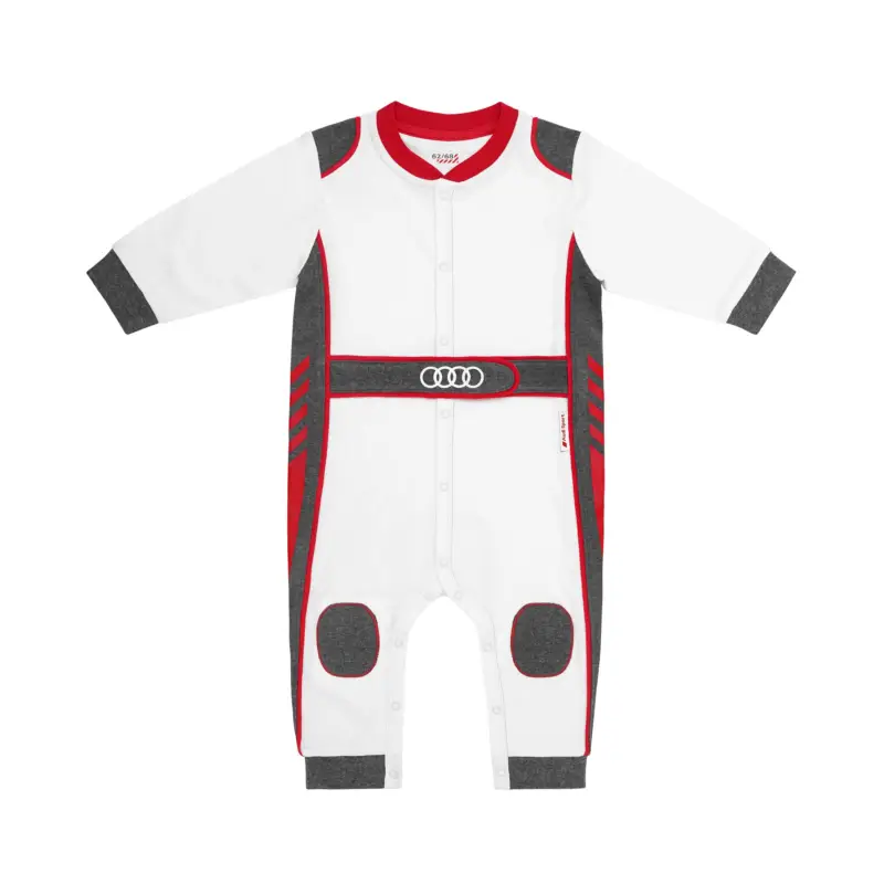 Original Audi Sport Body Racing Baby-Body Strampler 62/68 Strampelanzug weiß 3202200301 Abverkauf