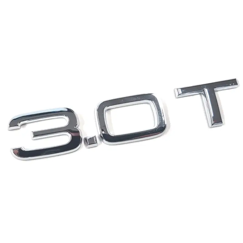 Neu Original Audi Schriftzug 3.0T Buchstaben Logo Zeichen Aufkleber Emblem chrom 4F0853743P2ZZ