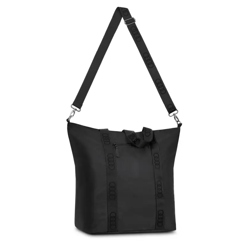 Original Audi Tasche faltbar Tragetasche Ringe Logo Handtasche schwarz 3152200200 Nur Heute