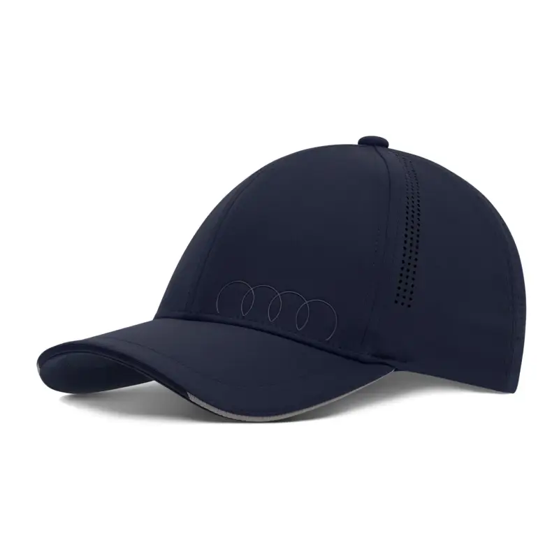 Original Audi Premium Cap Ringe Logo Basecap Baseballkappe Kappe blau 3132103200 Super-Preis