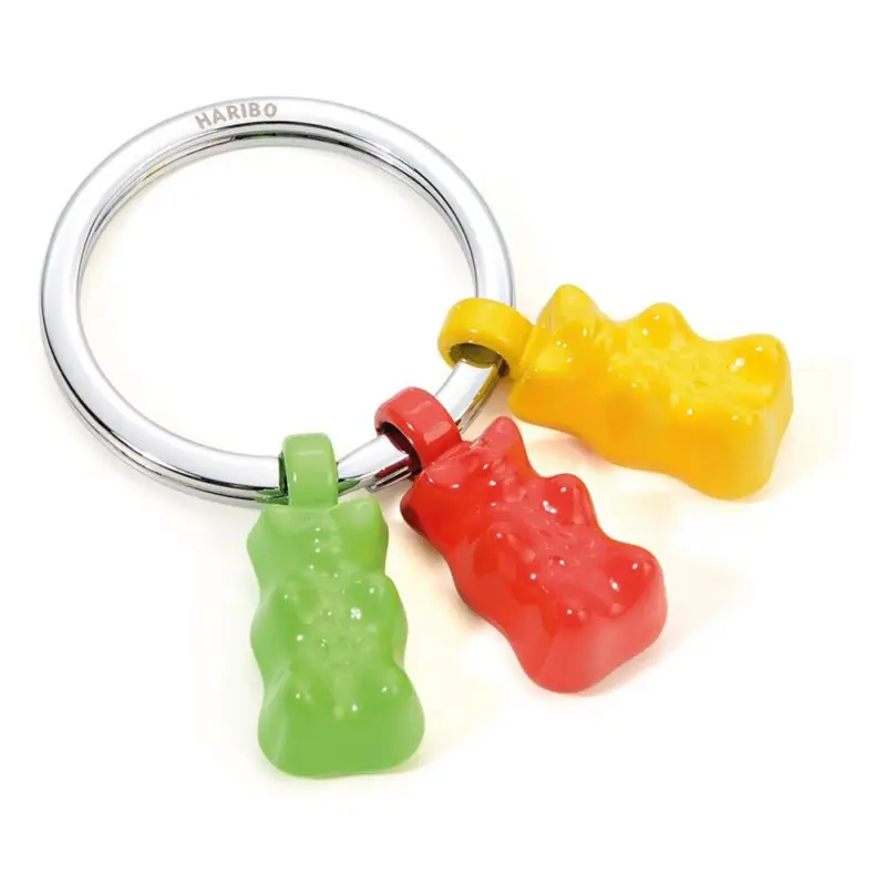 Schlüsselanhänger HARIBO TRIO Gummibärchen Metallguss Anhänger HB-K03 Sofort Bestellen