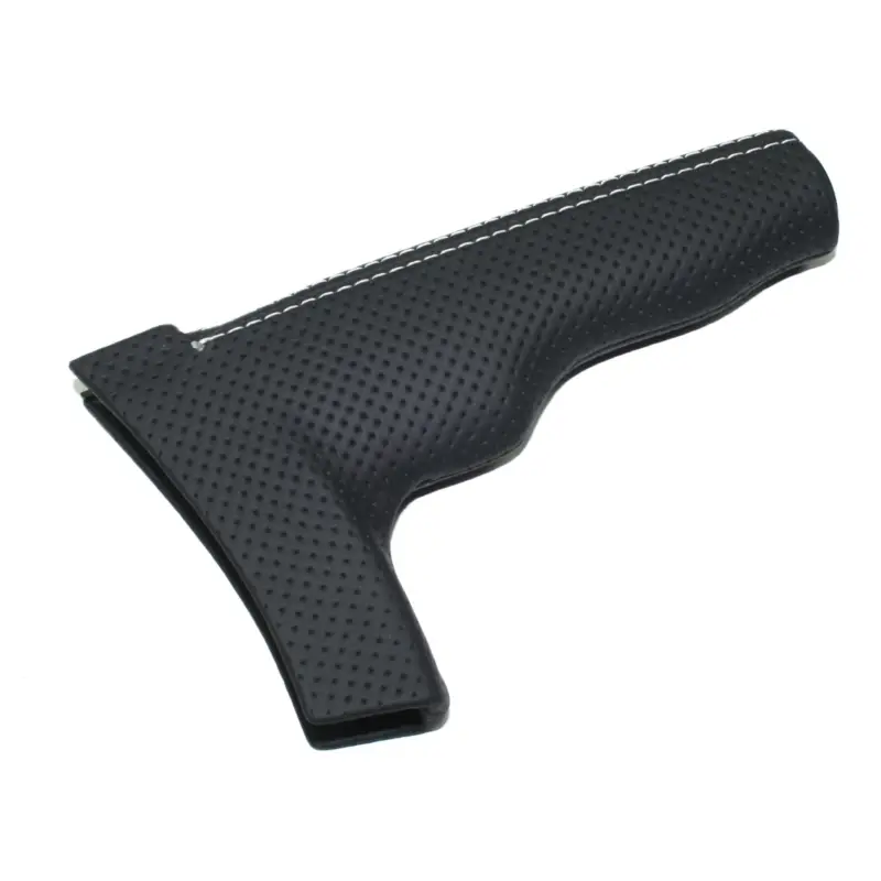 Beliebt Handbremshebelgriff Original Audi TTRS Tuning Griff Leder schwarz gelocht weiße Naht