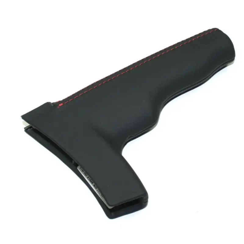 Sichere Zahlung Handbremshebelgriff Original Audi TT TTS TTRS Tuning Griff Leder schwarz glatt rote Naht
