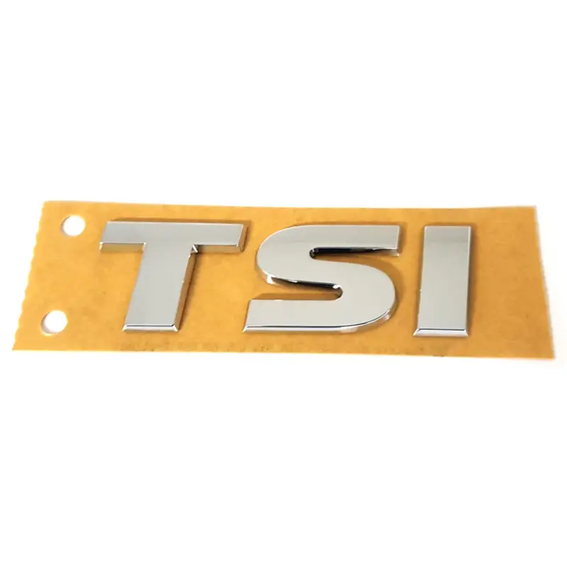 Ausverkauf Original VW Schriftzug TSI Logo Aufkleber Emblem chrom/silber 5G08536752ZZ