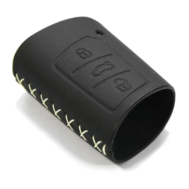 Begrenztes Angebot Original Skoda Schlüsselcover Hülle Zündschlüssel schwarz/weiß 3V0087012A