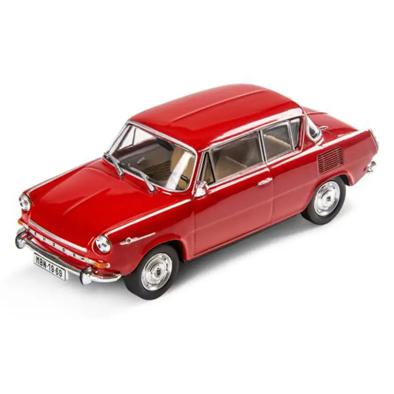Original Skoda 1100MBX (1969) Modellauto 1:43 Miniatur Rotorange 6U0099300BB2Y Top-Angebot