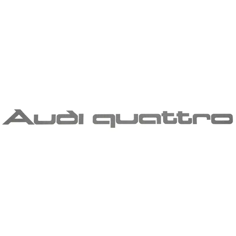 Aufkleber Audi quattro Logo Schriftzug Dekorfolie gerastert A16-2270 Aktuell