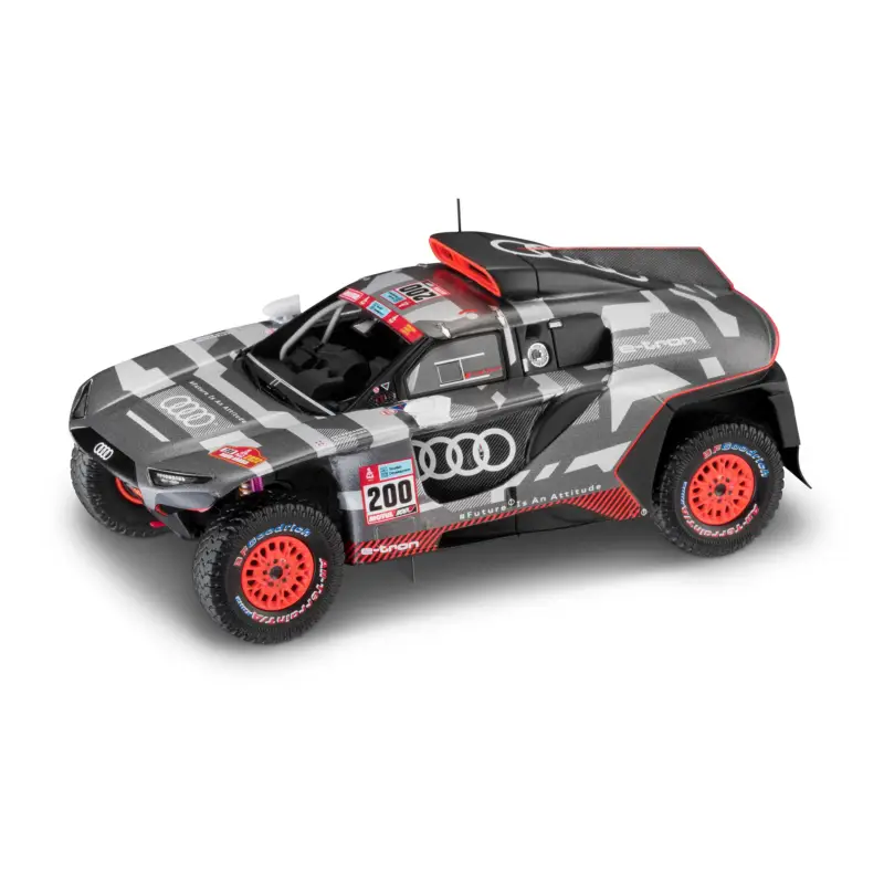 Original Audi Sport Modellauto 1:43 Miniatur RS Q e-tron #200 Peterhansel Boulanger 5022200131 Neu Im Sortiment