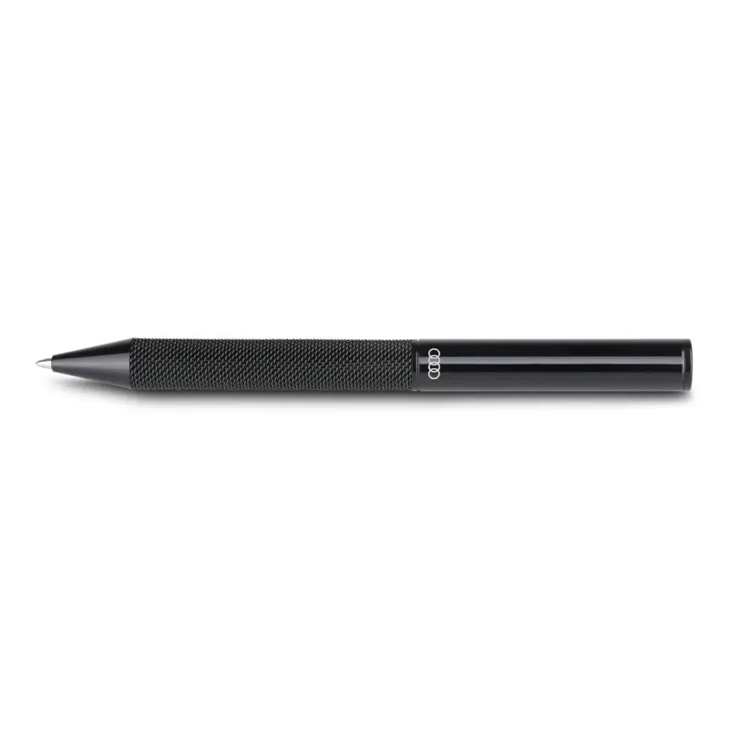 Original Audi Kugelschreiber Ringe Logo Stift Kuli Ballpoint Pen schwarz 3222200300 Zertifiziert