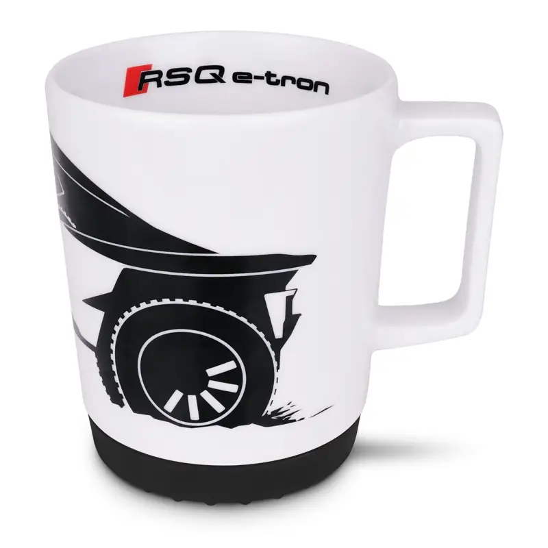 Original Audi Sport Tasse Kaffeetasse Porzellan RS Q e-tron Design 270ml weiß 3292201100 Kracherpreis