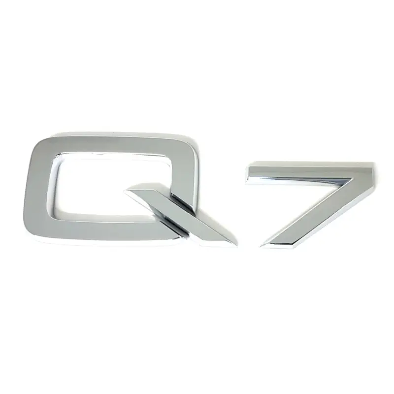 Finale Aktion Original Audi Schriftzug Q7 Emblem Logo Aufkleber Modellbezeichnung chrom glänzend 4L08537412ZZ