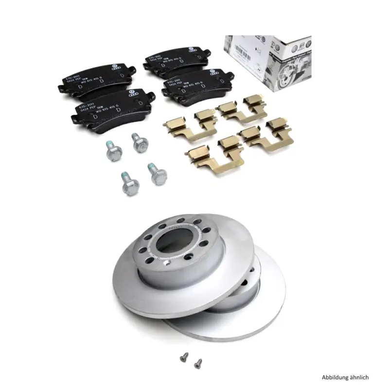 Direkt Vom Hersteller Original VW Audi Bremsen Komplettsatz hinten Bremsbeläge Bremsscheiben 8P0098601M