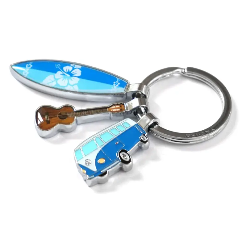 Schlüsselanhänger SURFMATE T1 VW Bulli Surfbrett Gitarre Keyring KR16-14 Beliebt