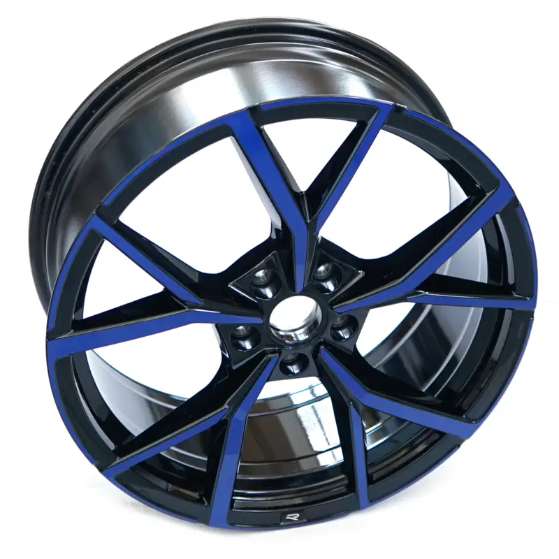 Beliebt Original VW Golf 8 R Aluminiumfelge 19 Zoll Leichtmetallfelge Alu schwarz/blau