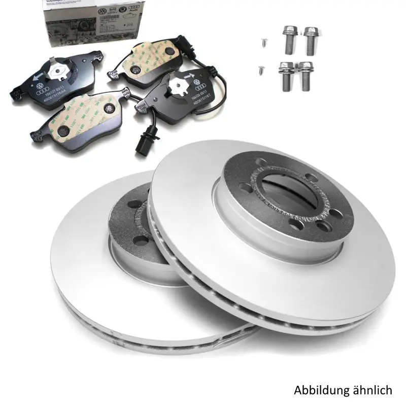 Original Audi Bremsenkomplettsatz Vorderachse Bremsen 1LB Bremsscheiben Bremsbeläge 8E0098301L Schnäppchen