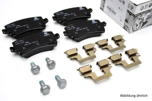 Original Audi Bremsbeläge Hinterachse 1KW Bremsen Beläge 8E0698451J Sichere Zahlung