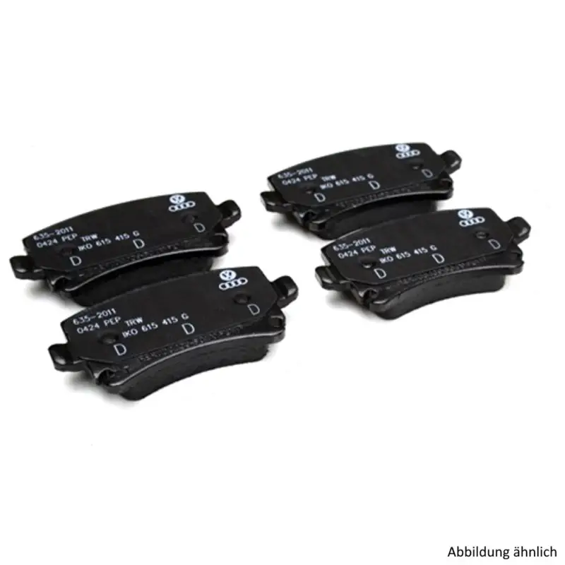 Jetzt Bestellen Original Audi Bremsbeläge RS4 8E Komplettsatz Hinterachse 1KY Bremsen Beläge 4F0698451M