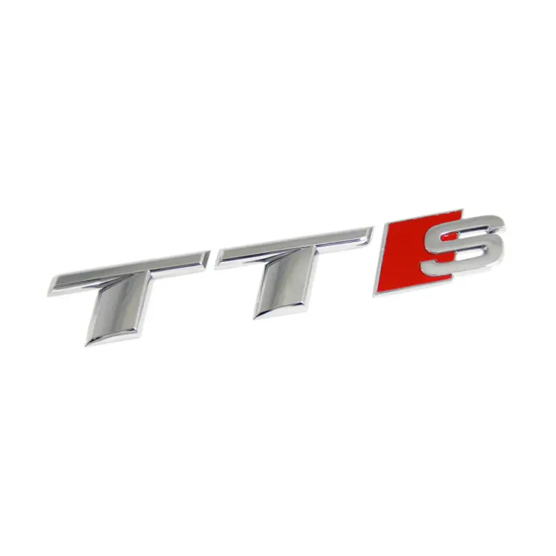 Neu Im Sortiment Audi TTS 8S Schriftzug Original Tuning Exterieur Emblem hinten chrom